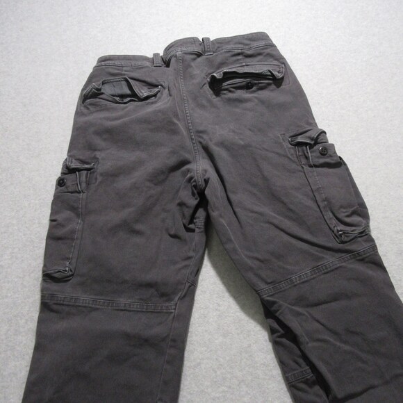 Abercrombie Fitch Mens Cargo Pants 32 X 30 Gray Stretch Cotton Stretch - Picture 4 of 9